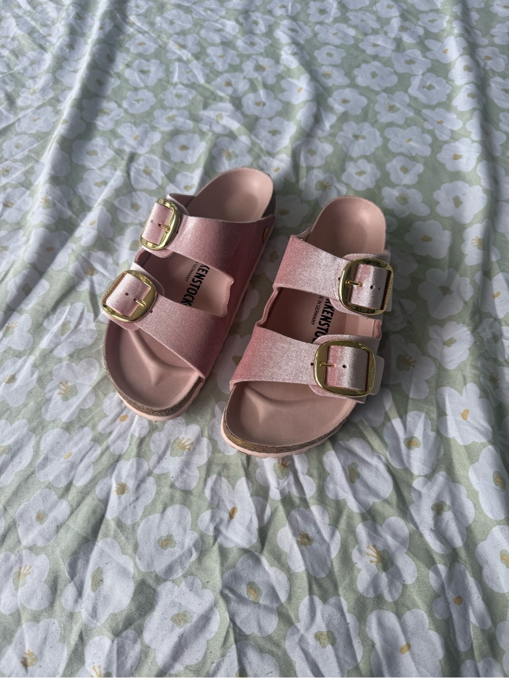 Birkenstock arizonas velvet pink